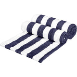 Toalha de praia, pacote com 2, azul marinho, 59,84" C x 29,92" L