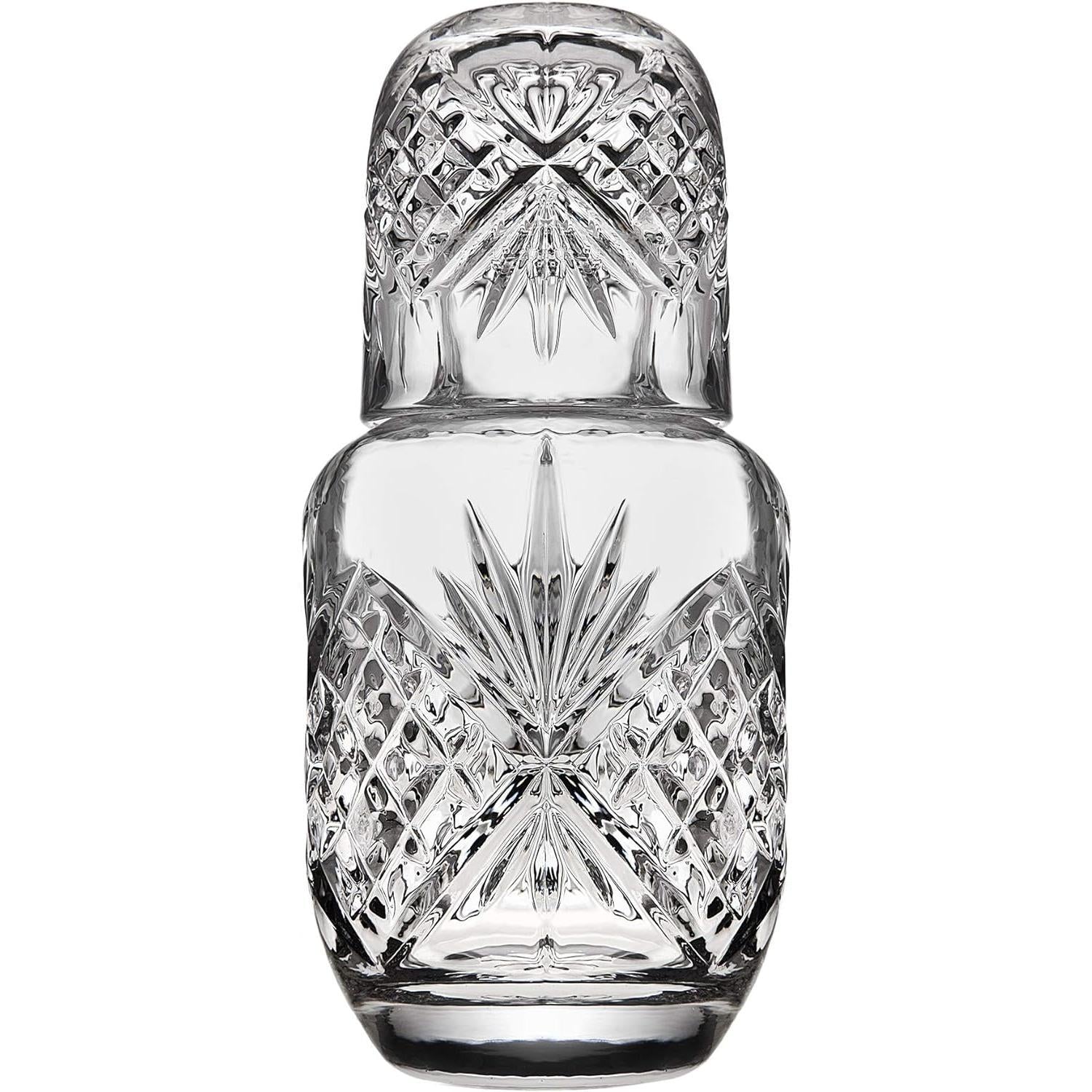 Bedside Night Carafe - Cup and Bottle to Keep Next To Your Bed for a Handy Midnight Drink, 16oz Bedside Night Carafe - Cup and Bottle to Keep Next To Your Bed for a Handy Midnight Drink, 16oz