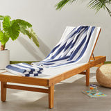 Toalha de praia, pacote com 2, azul marinho, 59,84" C x 29,92" L