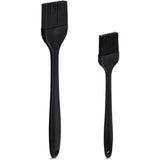 Basting Brushes Silicone Heat Resistant Pastry Brushes Spread Oil Butter Sauce Marinades for BBQ Grill Barbecue Baking Kitchen Cooking BPA Free Dishwasher Safe (Black 2)