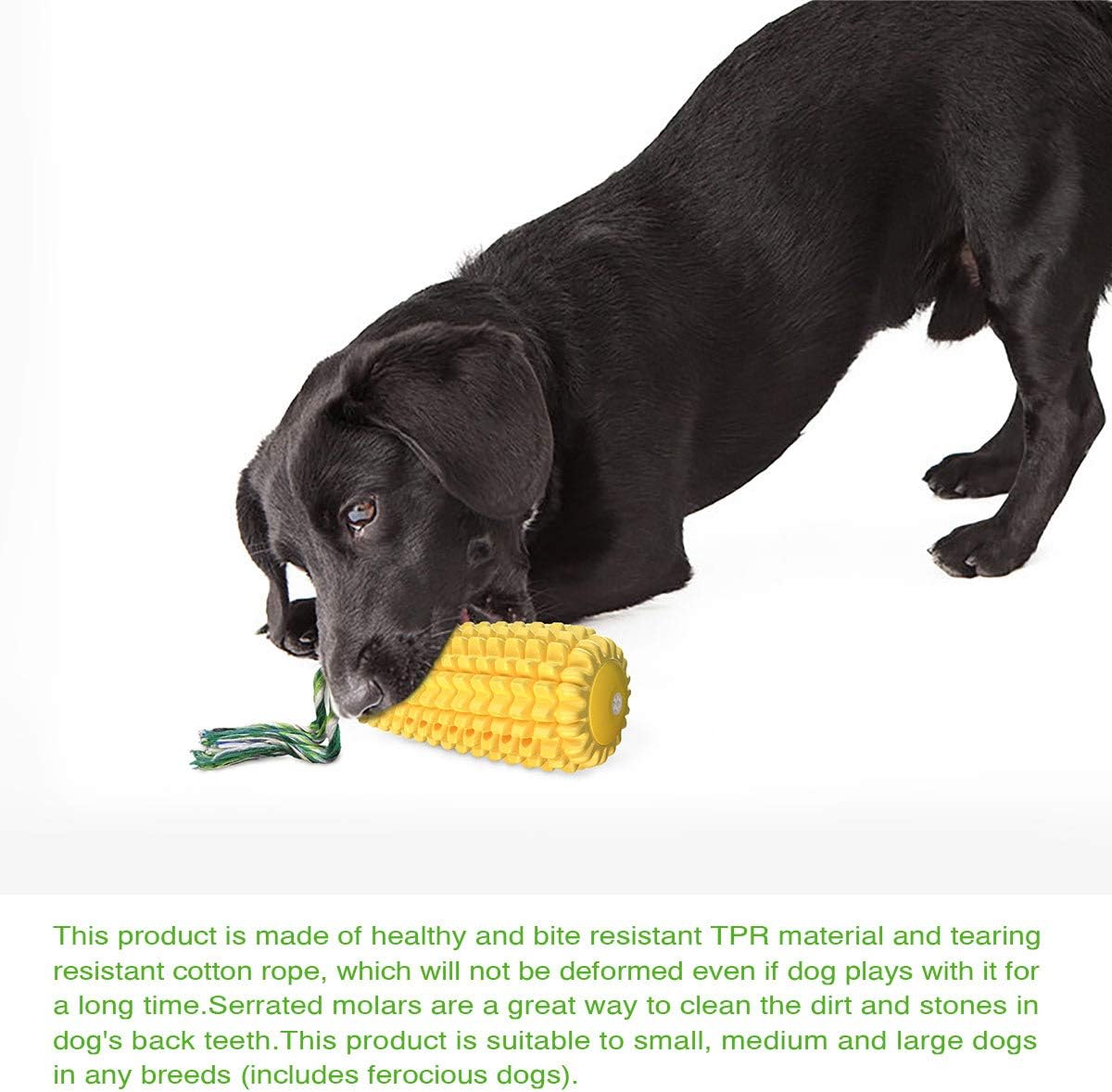 Dog Chew Toys for Aggressive Chewers, Indestructible Tough Durable Squeaky Interactive Dog Toys, Puppy Teeth Chew Corn Stick Toy for Small Meduium Large Breed Dog Chew Toys for Aggressive Chewers, Indestructible Tough Durable Squeaky Interactive Dog Toys, Puppy Teeth Chew Corn Stick Toy for Small Meduium Large Breed