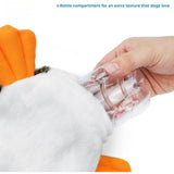 Brinquedos para cães 2 em 1 sem enchimento que fazem barulho com tecido macio e durável para animais de estimação pequenos, médios e grandes, sem enchimento para brincadeiras internas, comporta uma garrafa de plástico - 1 Wild Duck, médio