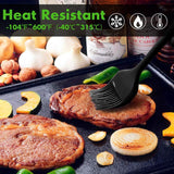 Basting Brushes Silicone Heat Resistant Pastry Brushes Spread Oil Butter Sauce Marinades for BBQ Grill Barbecue Baking Kitchen Cooking BPA Free Dishwasher Safe (Black 2)