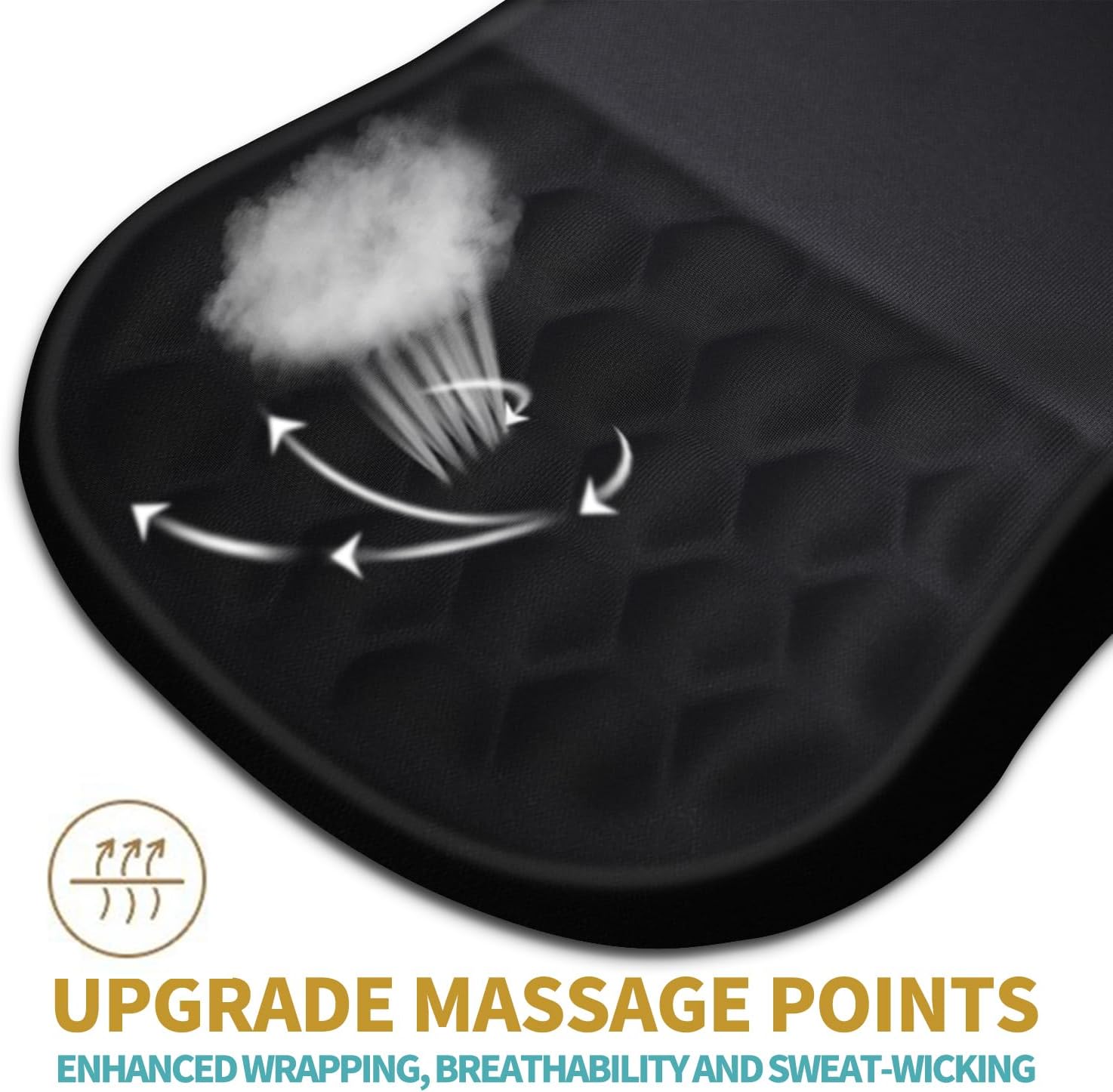 Mouse Pad Wrist Support with Massage Design, Wrist Rest Pain Relief Mousepad with Memory Foam&Non-Slip Base, Mouse Pads for Wireless Mouse & Desk (12x8 inch,Black) Mouse Pad Wrist Support with Massage Design, Wrist Rest Pain Relief Mousepad with Memory Foam&Non-Slip Base, Mouse Pads for Wireless Mouse & Desk (12x8 inch,Black)