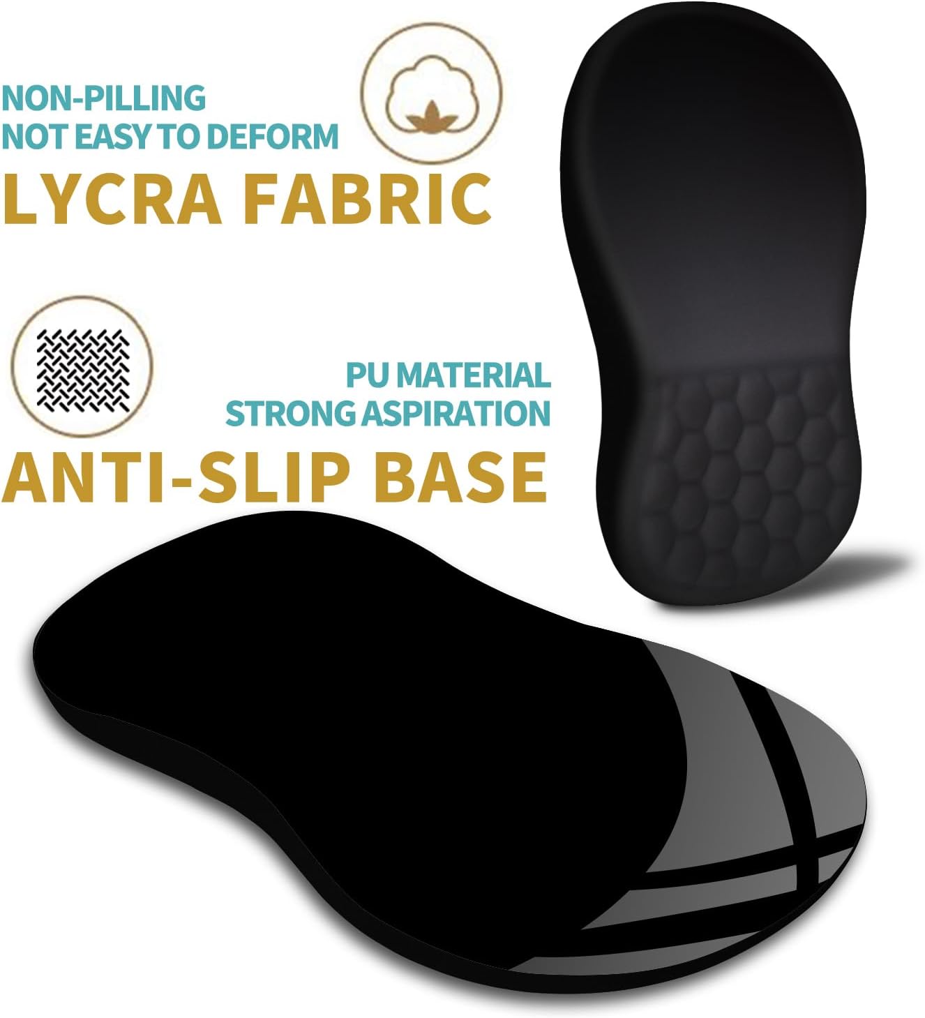 Mouse Pad Wrist Support with Massage Design, Wrist Rest Pain Relief Mousepad with Memory Foam&Non-Slip Base, Mouse Pads for Wireless Mouse & Desk (12x8 inch,Black) Mouse Pad Wrist Support with Massage Design, Wrist Rest Pain Relief Mousepad with Memory Foam&Non-Slip Base, Mouse Pads for Wireless Mouse & Desk (12x8 inch,Black)