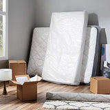 Moving and Storage Mattress Bag, Queen, 4 Mil, 1 Count, White, 80"L X 60"W X 10"H