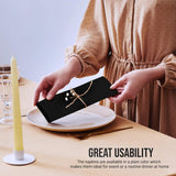 Black Cloth Napkins (12 Pack, 20x20 Inches), Ideal Dinner Napkins for Party, Wedding and Lunch/Dinner