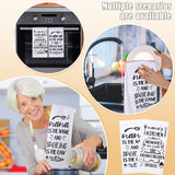 Conjunto de cozinha Nana de 5 peças, inclui 2 toalhas de prato Nana, 2 almofadas de forno Nana, suporte de panela, luva de forno Nana, presente de Nana para casa, aniversário, cozinha, cozimento, assar (estilo Nana)