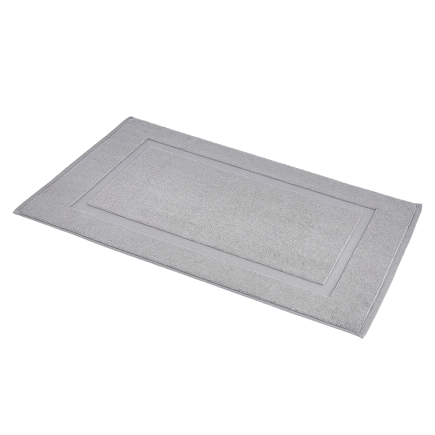 Tapete de banho com faixas, cinza claro, 31 polegadas C x 20 polegadas L  Tapete de banho com faixas, cinza claro, 31 polegadas C x 20 polegadas L