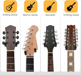 Suporte de parede para guitarra, pacote com 2 suportes para guitarra, suporte para ganchos de parede para guitarra com parafusos, suporte de parede para guitarra de madeira dura para violão elétrico acústico, baixo, banjo, bandolim