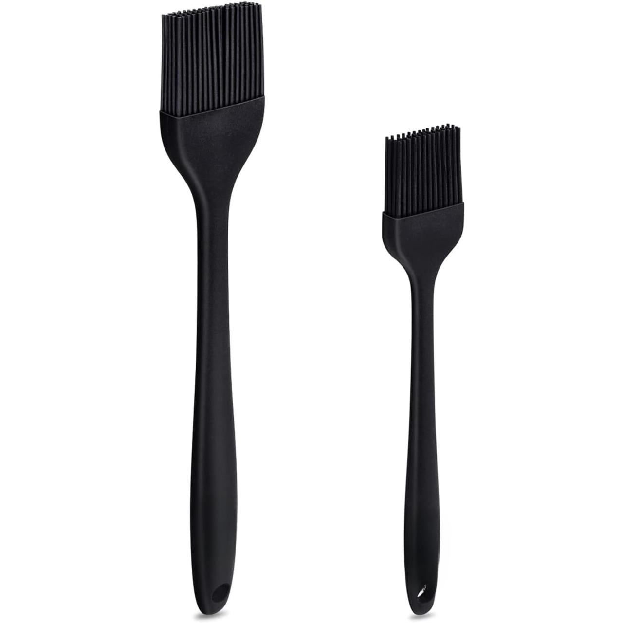 Basting Brushes Silicone Heat Resistant Pastry Brushes Spread Oil Butter Sauce Marinades for BBQ Grill Barbecue Baking Kitchen Cooking BPA Free Dishwasher Safe (Black 2) Basting Brushes Silicone Heat Resistant Pastry Brushes Spread Oil Butter Sauce Marinades for BBQ Grill Barbecue Baking Kitchen Cooking BPA Free Dishwasher Safe (Black 2)