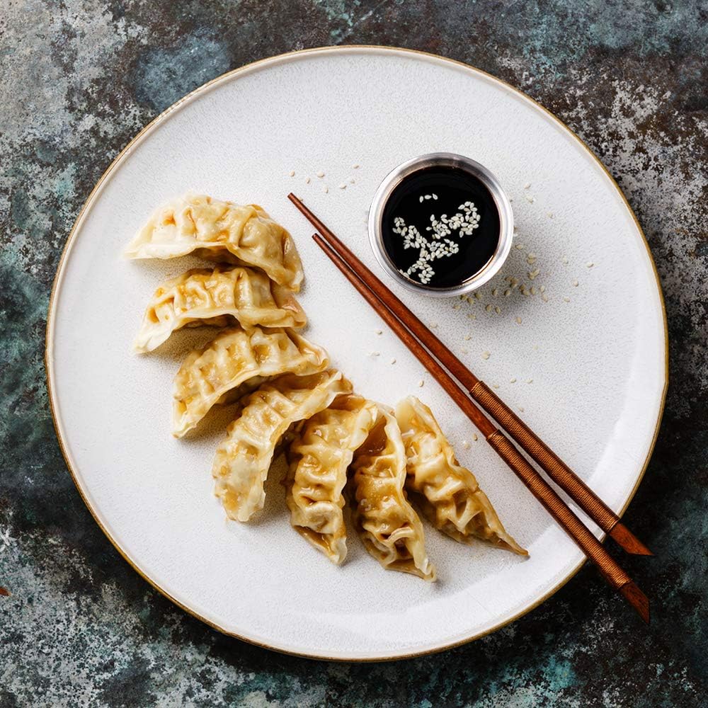 Pacote com 8 pratos de molho de aço inoxidável de 3,2 polegadas, mini pires individuais, tigelas redondas para temperos, tigelas para mergulhar sushi, pratos de aperitivos, prata  Pacote com 8 pratos de molho de aço inoxidável de 3,2 polegadas, mini pires individuais, tigelas redondas para temperos, tigelas para mergulhar sushi, pratos de aperitivos, prata