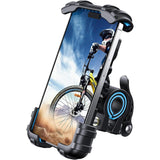 Bike Phone Holder, Motorcycle Phone Mount - Motorcycle Handlebar Cell Phone Clamp, Scooter Phone Clip for 15 Pro Max/Plus, 14 Pro Max, S9, S10 and More 4.7" to 6.8" Smartphones