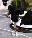 Black Cloth Napkins (12 Pack, 20x20 Inches), Ideal Dinner Napkins for Party, Wedding and Lunch/Dinner