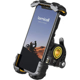 Bike Phone Holder, Motorcycle Phone Mount - Motorcycle Handlebar Cell Phone Clamp, Scooter Phone Clip for 15 Pro Max/Plus, 14 Pro Max, S9, S10 and More 4.7" to 6.8" Smartphones