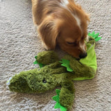 Brinquedos para cães 2 em 1 sem enchimento que fazem barulho com tecido macio e durável para animais de estimação pequenos, médios e grandes, sem enchimento para brincadeiras internas, comporta uma garrafa de plástico - 1 Wild Duck, médio