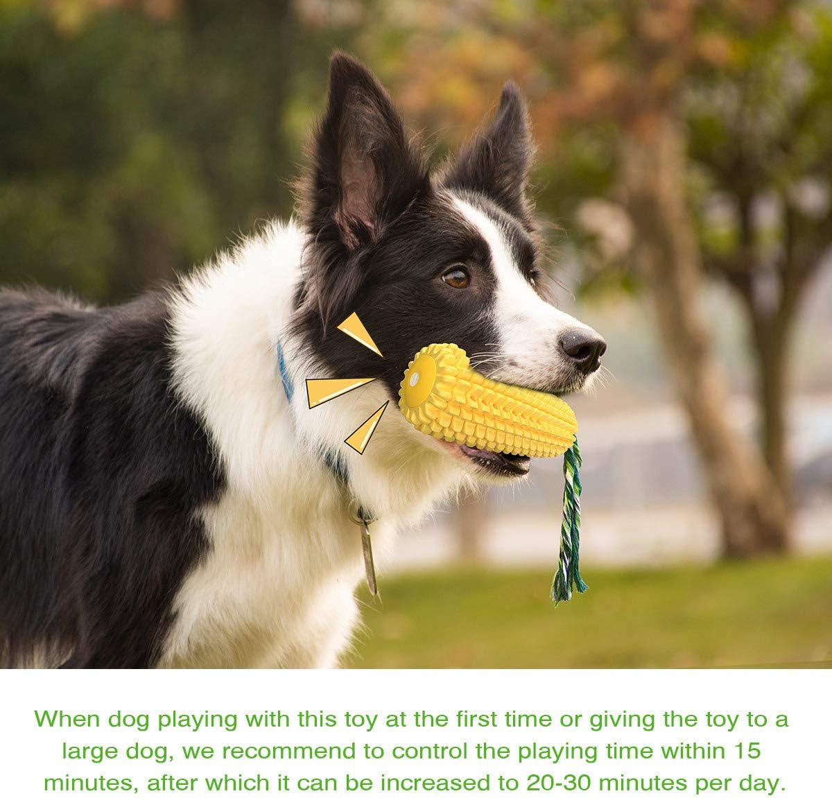 Dog Chew Toys for Aggressive Chewers, Indestructible Tough Durable Squeaky Interactive Dog Toys, Puppy Teeth Chew Corn Stick Toy for Small Meduium Large Breed Dog Chew Toys for Aggressive Chewers, Indestructible Tough Durable Squeaky Interactive Dog Toys, Puppy Teeth Chew Corn Stick Toy for Small Meduium Large Breed