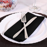 Black Cloth Napkins (12 Pack, 20x20 Inches), Ideal Dinner Napkins for Party, Wedding and Lunch/Dinner