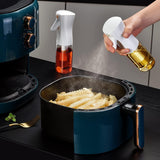 Pulverizador de óleo para cozinhar - 200ml Vidro Azeite de oliva Pulverizador Mister, Garrafa de spray de azeite, Utensílios de cozinha Acessórios para Air Fryer, Óleo de canola Spritzer, Amplamente utilizado para fazer salada, assar, fritar, churrasco4 