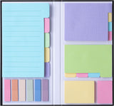 Conjunto de notas adesivas, pacote com 410 unidades, material escolar e de escritório, separadores de notas adesivas para planejador, notas de livro 