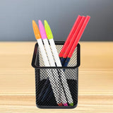 Porta-canetas para mesa, porta-lápis de malha de arame para organizador de mesa para material de escritório 