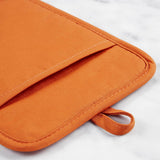 Ribbed Soft Silicone Pot Holder 2-Pack Set, Honey, 7"x9"