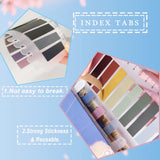 Sticky Tabs 1200 Pcs Sticky Book Tabs Colorful Annotation Tabs, Writable Transparent Sticky Notes Page Sticky Notes for School Supplies and Office Supplies (6 Sheets)