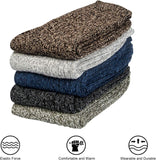 Pack of 5 Womens Winter Socks Warm Thick Knit Soft Vintage Casual Crew Socks Gifts