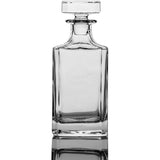 Square 26oz Whiskey Decanter with Glass Stopper