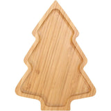 Wooden Appetizer Tray Christmas Tree Shaped Sushi Serving Tray Japanese Sashimi Plate Snack Dessert Candy Dish for Restaurant Home (11"x7.86")