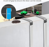Ganchos para porta, pacote com 4 ganchos para cabides com borracha para evitar arranhões, organizador resistente para sala de estar, banheiro, quarto, cozinha, pendurar roupas, toalhas, chapéus, casacos, bolsas, branco 