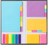 Conjunto de notas adesivas, pacote com 410 unidades, material escolar e de escritório, separadores de notas adesivas para planejador, notas de livro 
