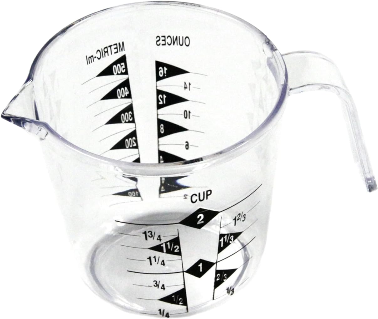 Select Plastic Measuring Cup, 1 Cup Capacity, Clear