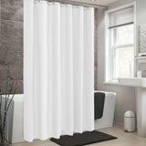 Waterproof Fabric Shower Curtain Liner with 3 Magnets - Soft Hotel Quality Cloth Shower Liner, Light-Weight & Machine Washable - Standard Size 72x72, White