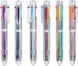 12 Pack 0.5mm 6-in-1 Multicolor Ballpoint Pen,6-Color Retractable Ballpoint Pens for Office School Supplies Students ren Gift,s Party Favors