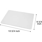 White Quarter Cake Sheet 13.75” x 9.75” Cake Board Sturdy Rectangle Greaseproof Pad Full 15 Pk Boards (15, White)