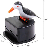 Little bird toothpick dispenser, creative push-type toothpick bird dispenser, toothpick holder. (black)