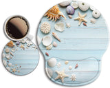 Mouse Pad com Apoio para o Pulso, [20% Maior] Apoio para o Pulso em Gel, com Base para Copos Antiderrapante e Alívio da Dor para Computador, Mesa, Casa e Escritório 