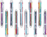 12 Pack 0.5mm 6-in-1 Multicolor Ballpoint Pen,6-Color Retractable Ballpoint Pens for Office School Supplies Students ren Gift,s Party Favors