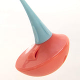 Self Righting Rocking Feather Cat Toy - Blue/Orange, One Size