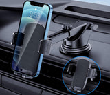Phone Mount for Car Phone Holder [Military-Grade Suction & Stable Clip] Car Phone Holder Mount Windshield Dashboard Air Vent Universal Automobile Mount Fit for All Android Smartphones