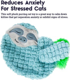 Pillow Snoozin' Sloth Soothing Plush Cat Toy