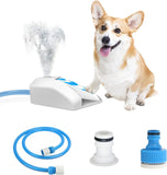 Fonte de água potável para cães ao ar livre, aspersor para cães, pedal de água para cães ativado por pata, fonte de água para cães ao ar livre