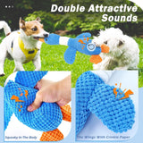 Upgraded Goose Indestructible Dog Toys for Aggressive Chewers Small Medium Large Breed, Crinkle Squeaky Plush Dog Puppy Chew Toys fo Duck Puppy Toys
