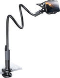 Phone Holder Bed Gooseneck Mount - Cell Phone Clamp Clip for Desk, Flexible Lazy Long Arm Headboard Bedside, Overhead Mount Stand, Compatible with Phone 15 Pro Max/Plus XR X 8 7 6 Plus