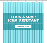 Paradigms Interiors Clear Shower Curtain Liner Light Weight PEVA, Shower Liner 72x72 Inches, Waterproof, No Chemical Smell with 12 Rust Proof Metal Grommets Holes for Bathroom Shower Curtain