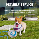 Fonte de água potável para cães ao ar livre, aspersor para cães, pedal de água para cães ativado por pata, fonte de água para cães ao ar livre