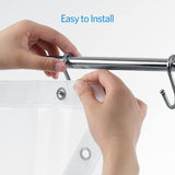 Paradigms Interiors Clear Shower Curtain Liner Light Weight PEVA, Shower Liner 72x72 Inches, Waterproof, No Chemical Smell with 12 Rust Proof Metal Grommets Holes for Bathroom Shower Curtain