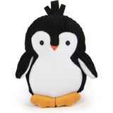 Silent Penguin Silent Squeak Plush Dog Toy, Chew Guard Technology - Black/White, Medium
