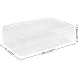 Large Capacity Clear Pencil Case, Plastic Pencil Boxes Stackable Design, Supply Boxes for s Boys School Classroom,1 Pack